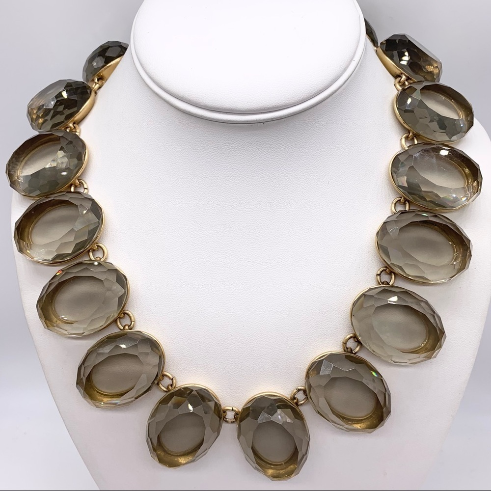 J. Crew Bold Smoky Jeweled Necklace
